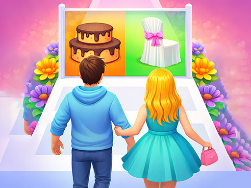 Couple Wedding Race Game gameplay