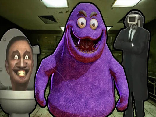 Grimace Shake Escape Skibidi and Cameraman gameplay