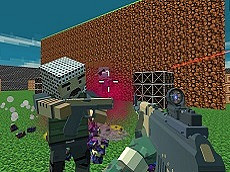 Shooting Blocky Combat Swat GunGame Survival gameplay